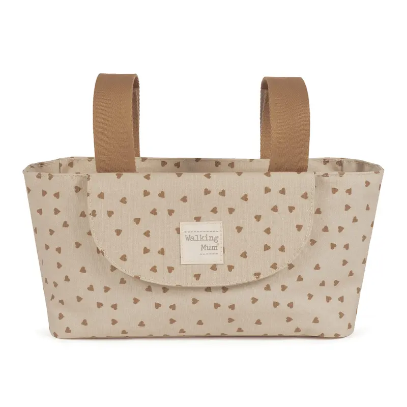 Organizer de poussette bébé Poppy Cannelle – Motifs cœurs