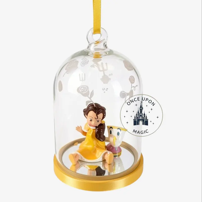 Ornement de Noël Belle et Zip sous cloche – Disneyland Paris