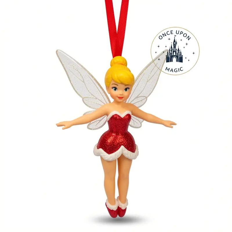 Ornement de Noël Clochette rouge ou vert – Disneyland Paris