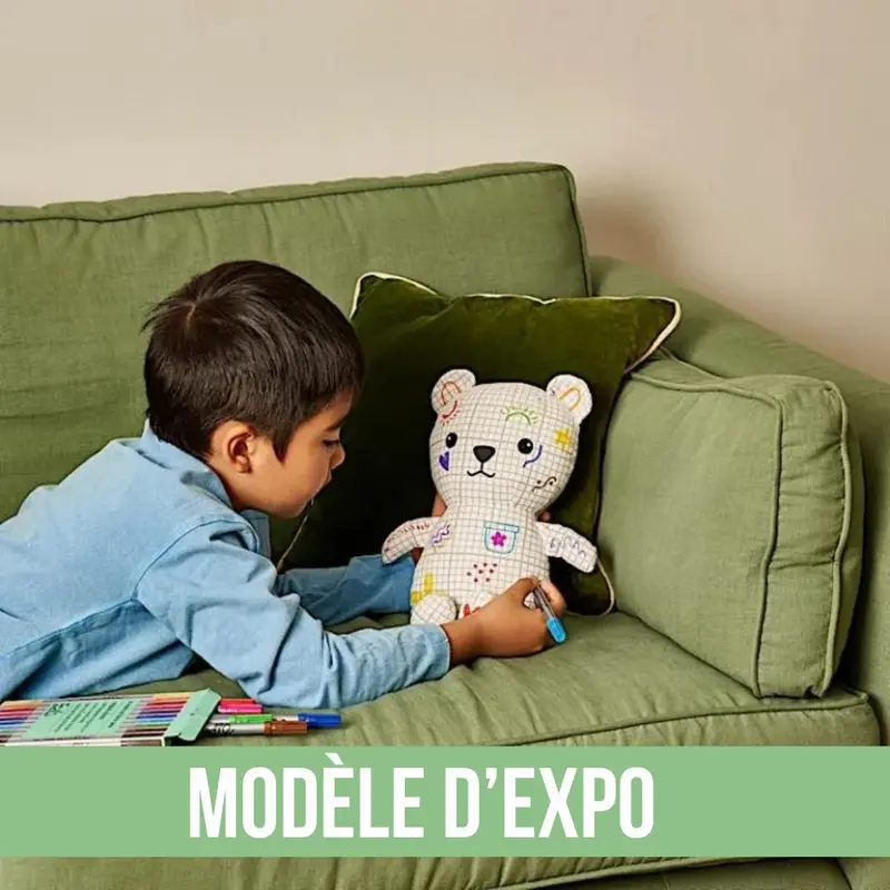 Ours en Peluche à Colorier – Artie modèle d'expo