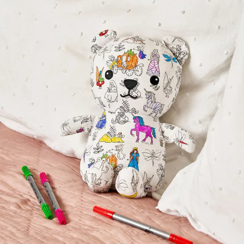 Ours en Peluche à Colorier – Conte de fée