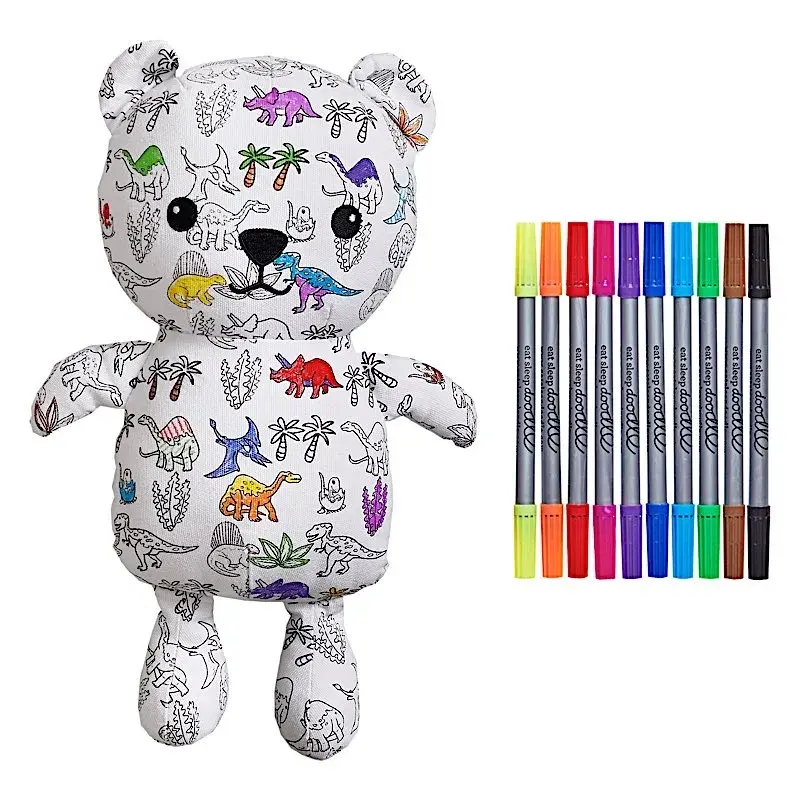 Ours en Peluche à Colorier – Dino