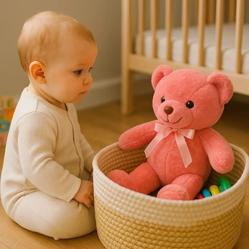 Ours en peluche-Rose