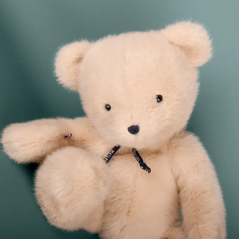 Ours en peluche Sowen beige 30 cm – Maïlou