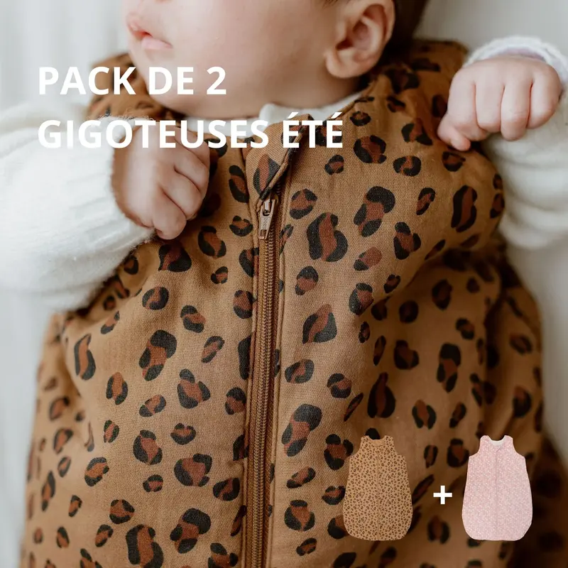 Pack de 2 gigoteuses légères Bengal + Blush