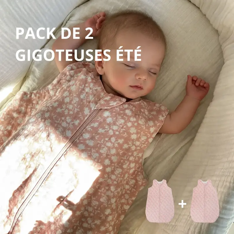 Pack de 2 gigoteuses légères - Bloom blush