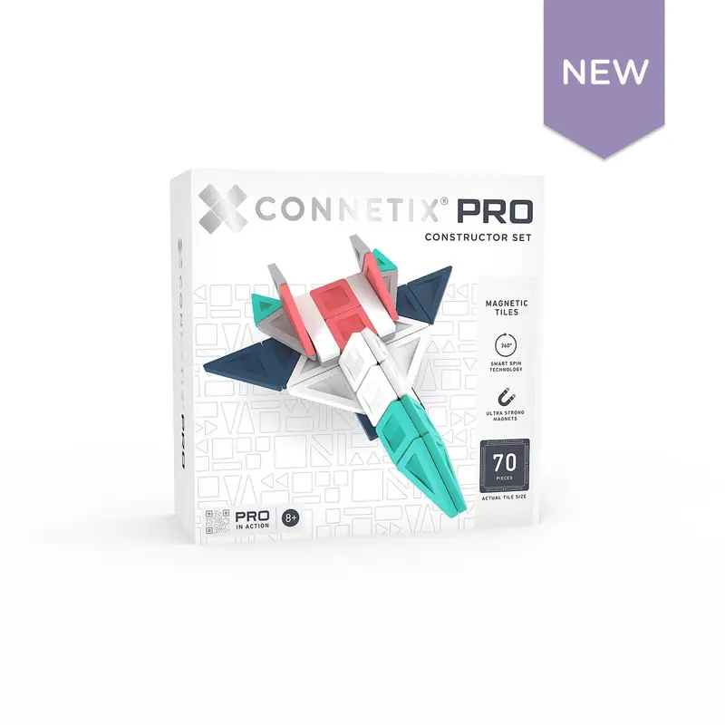 pack pro constuctor 70 pièces tuiles magnetiques - CONNETIX