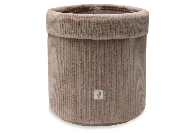 Panier de Rangement Cloudy Rib - Milky Coffee - jollein