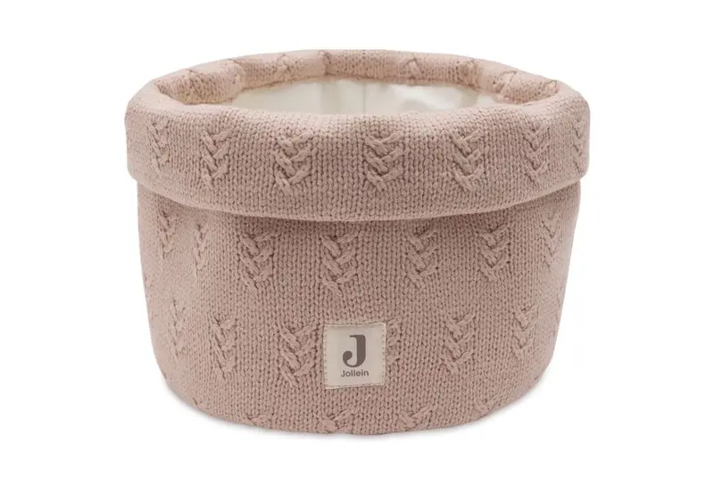 Panier de rangement Grain knit Wild Rose - jollein