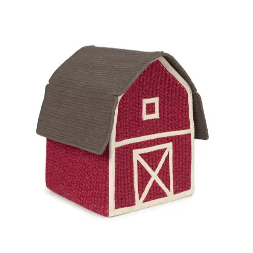 Panier en Forme de Maison de la Ferme - Rouge