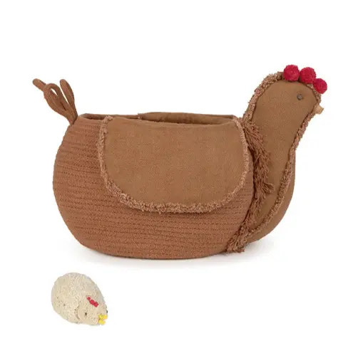 Panier Pour Enfants en Forme de Poulet - Caramel