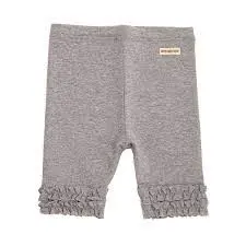 PANTACOURT GRIS À VOLANTS BÉBÉ