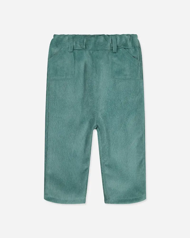 Pantalon bébé Ferdinand en velours amande