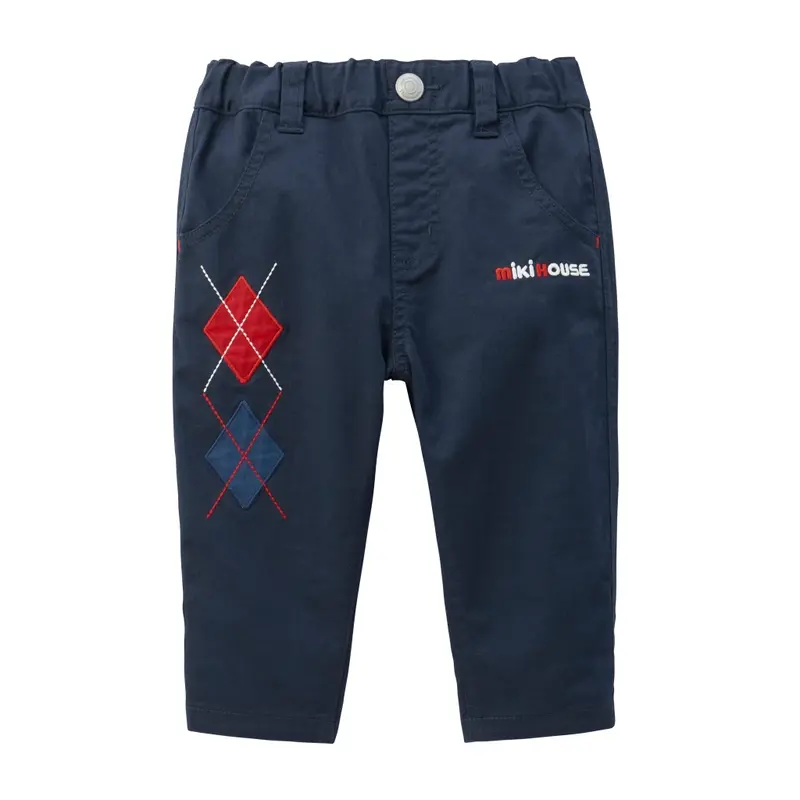 PANTALON BLEU MARINE MOTIFS BURLINGTON