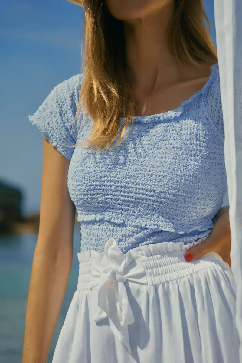 Pantalon de maternité Sahel blanc