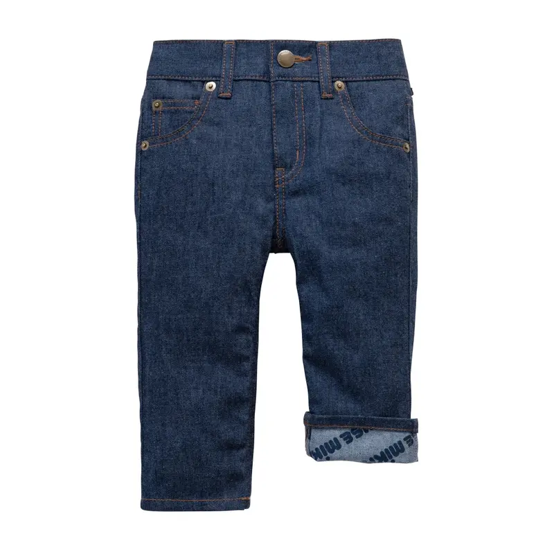 PANTALON DENIM BLEU MARINE