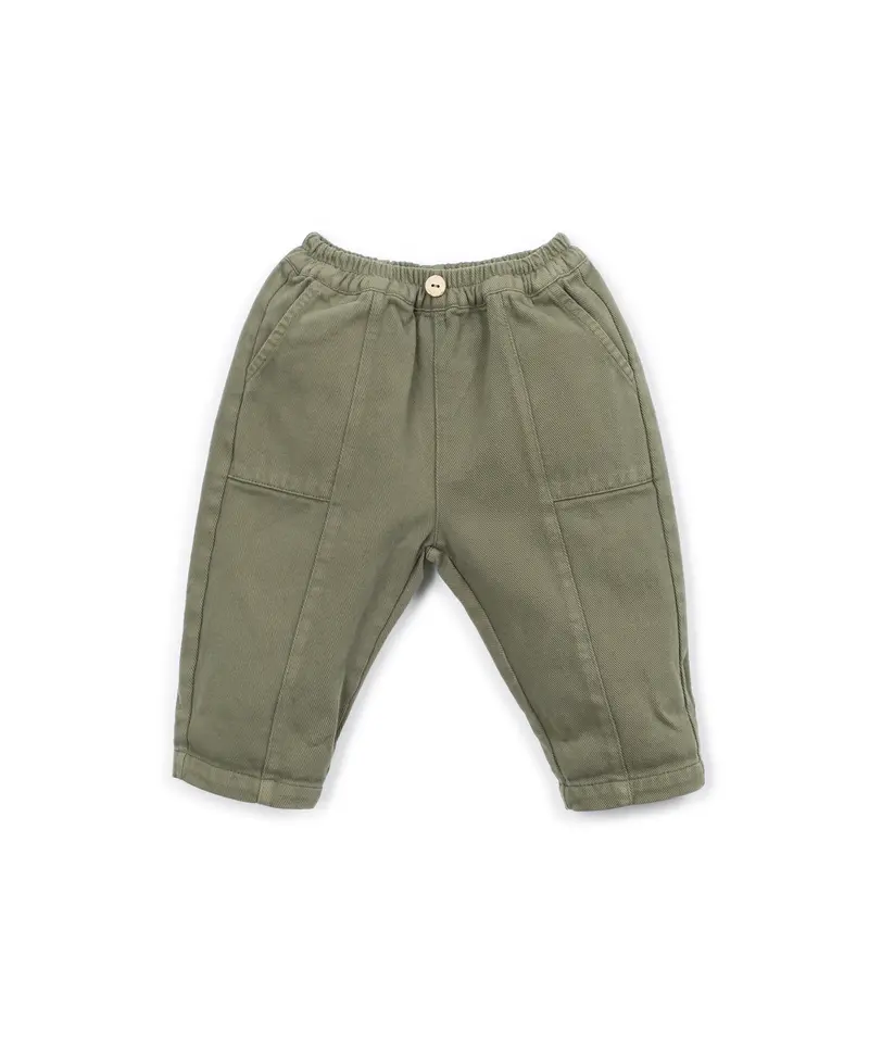 Pantalon élastique vert