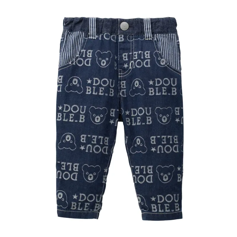 PANTALON EN GAZE DE COTON DOUBLE B