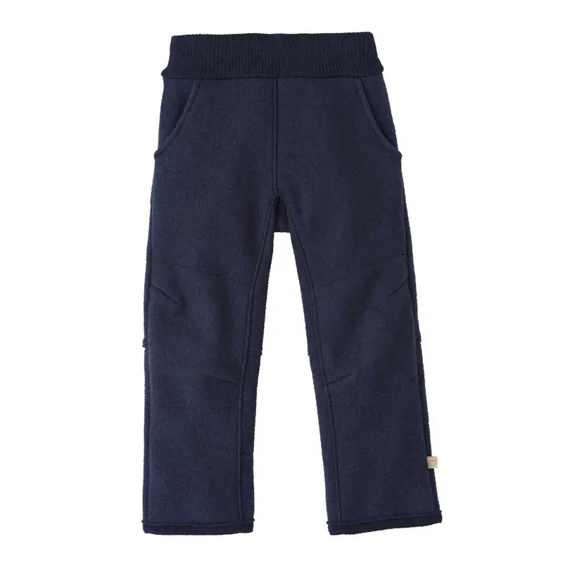 Pantalon en laine bouillie bio Disana - Indigo