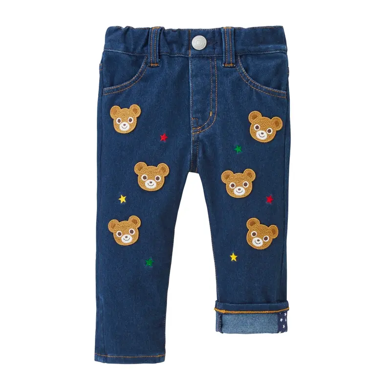 PANTALON JEAN BLEU ÉTOILES PUCCI