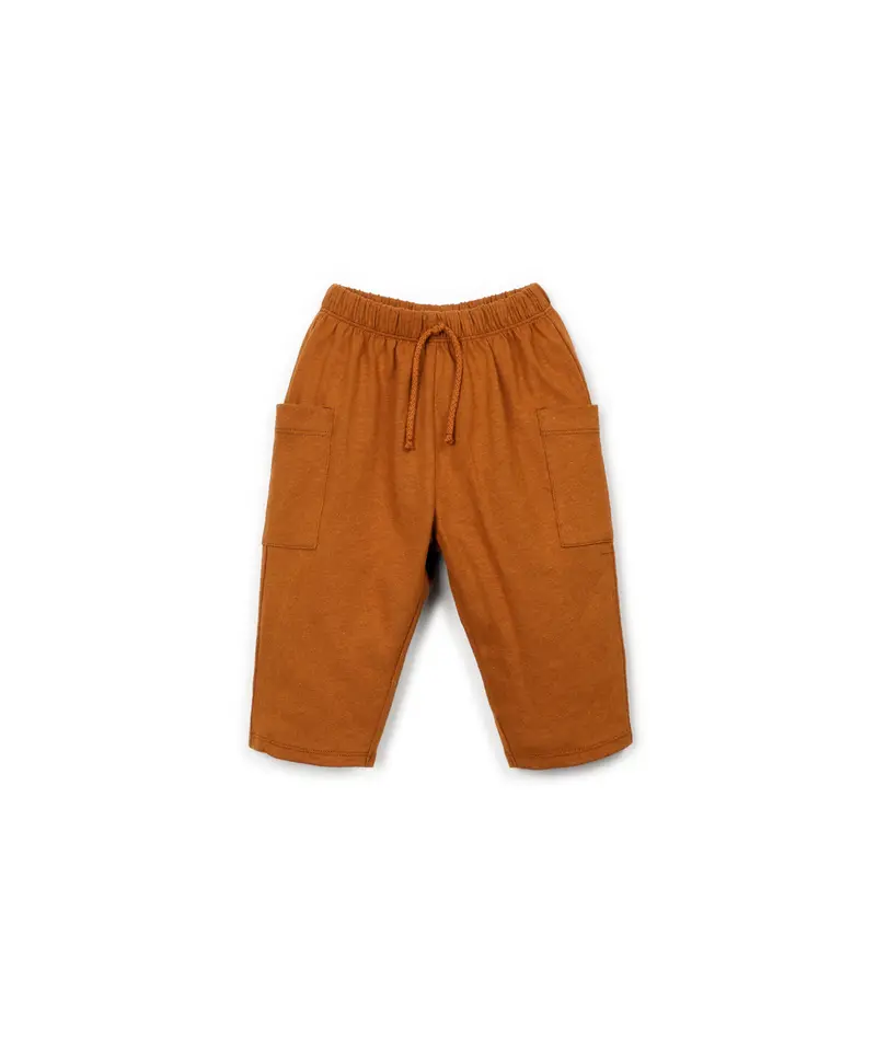 Pantalon jersey terracotta