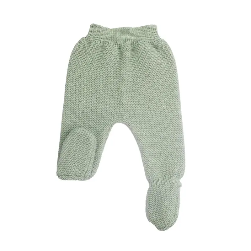 Pantalon naissance en maille olive