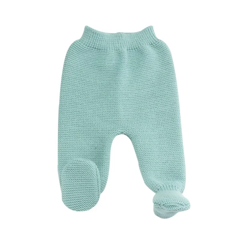 Pantalon naissance en maille vert