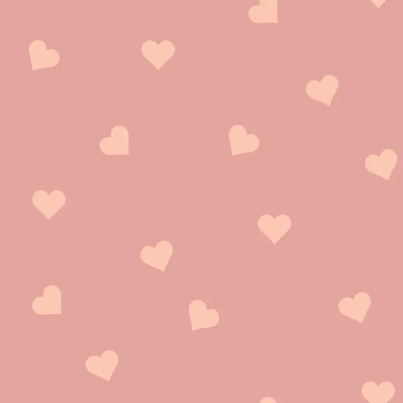 Papier Peint Pour Enfants Pêche Sur Rose Cœurs