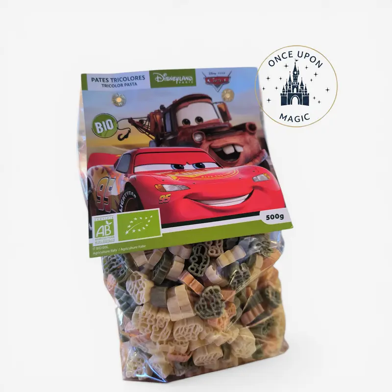 Pâtes Tricolores Bio Cars – 500g | Disneyland Paris
