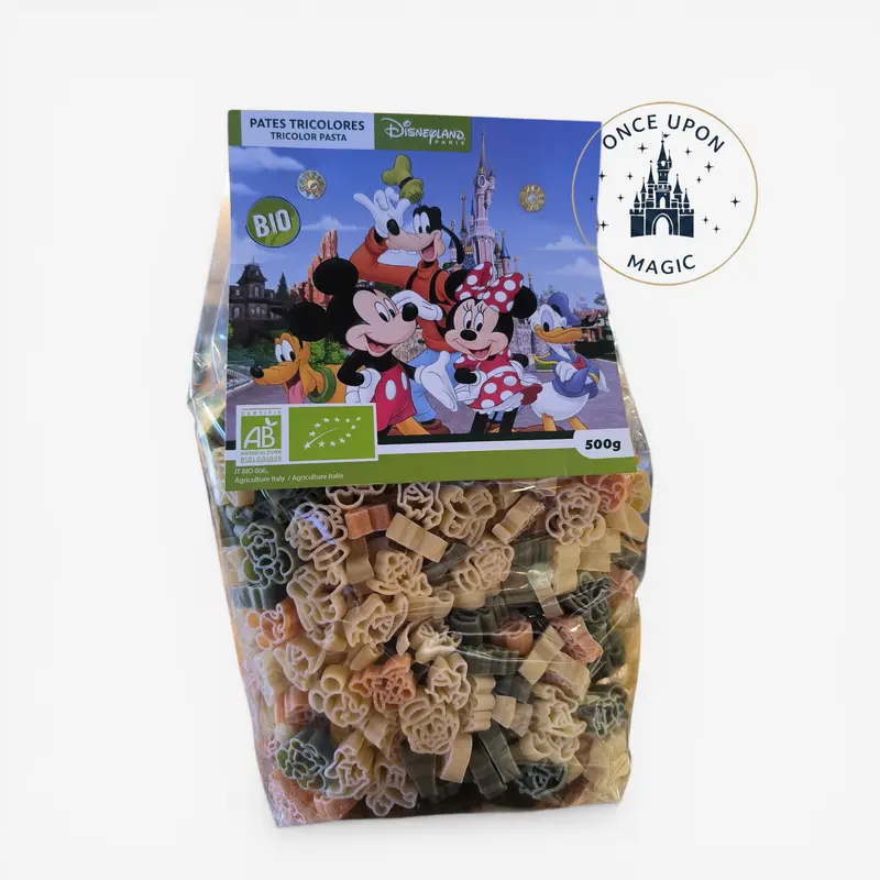 Pâtes Tricolores Bio Mickey and Friends – 500g | Disneyland Paris
