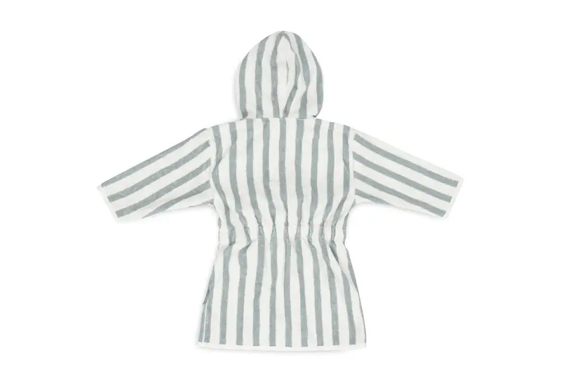 Peignoir Éponge 3-4 ans Stripe Sea Green - JOLLEIN