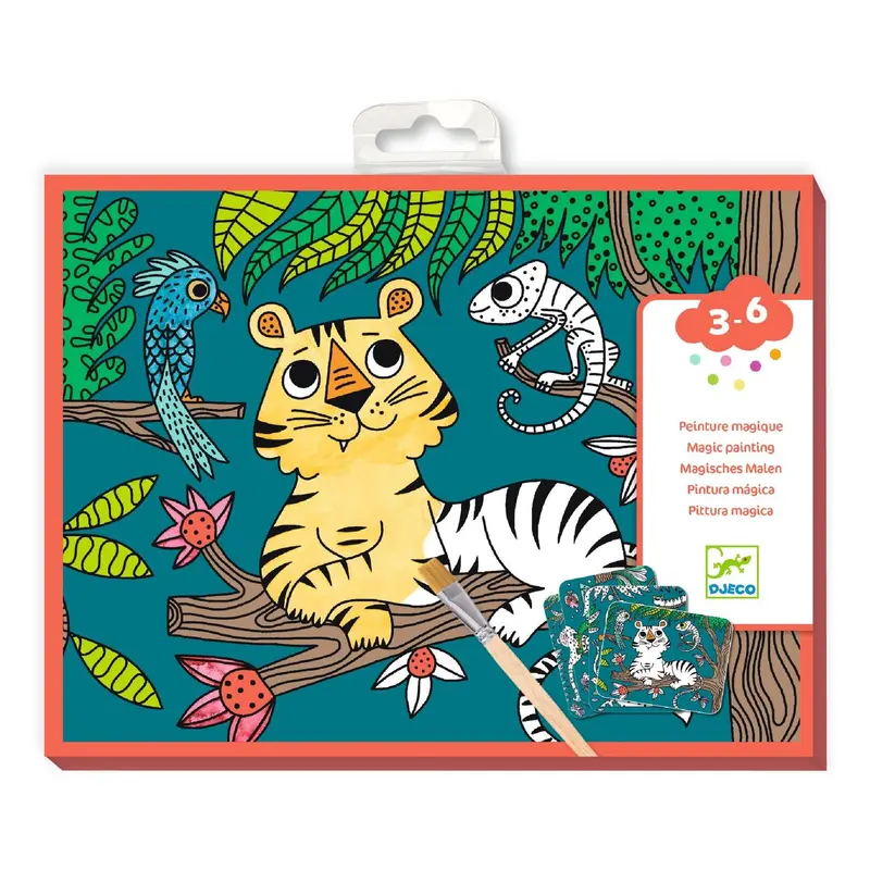 PEINTURE MAGIQUE À RÉVÉLER DANS LA JUNGLE - Djeco