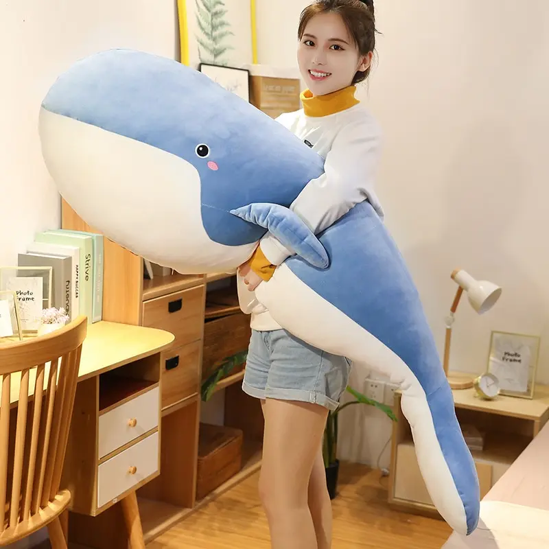 Peluche Baleine Géante Kawaii en Coton