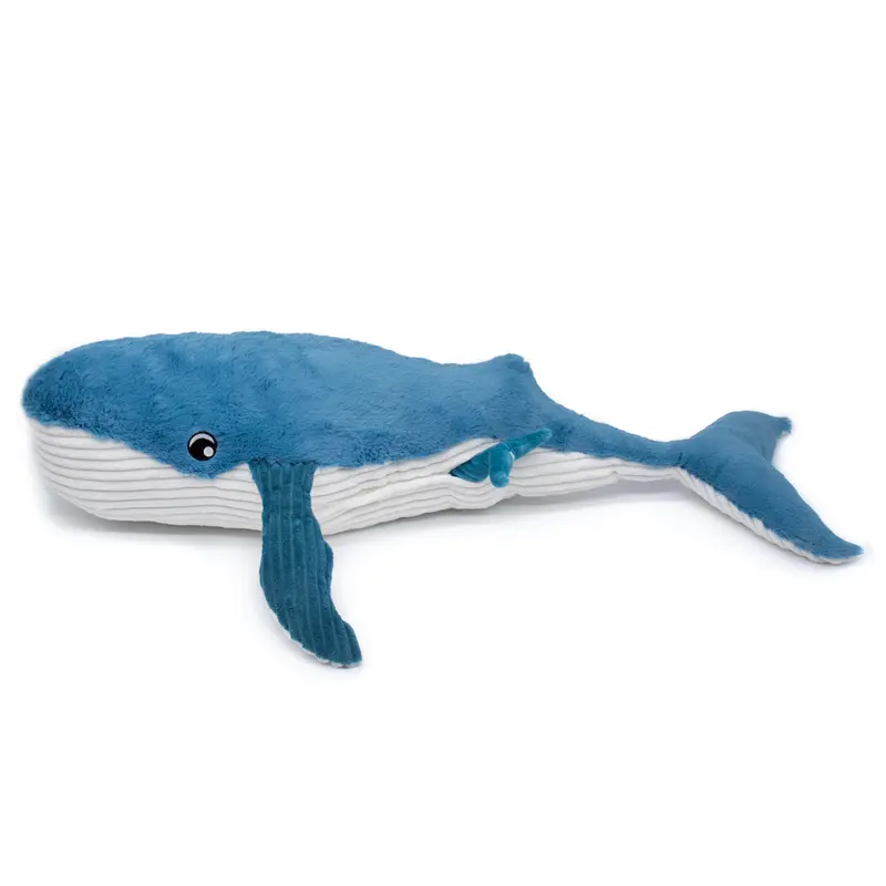 Peluche baleine maman / bébé bleue