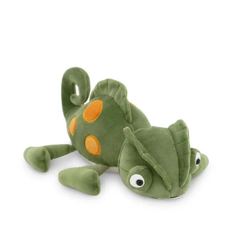 Peluche caméléon vert