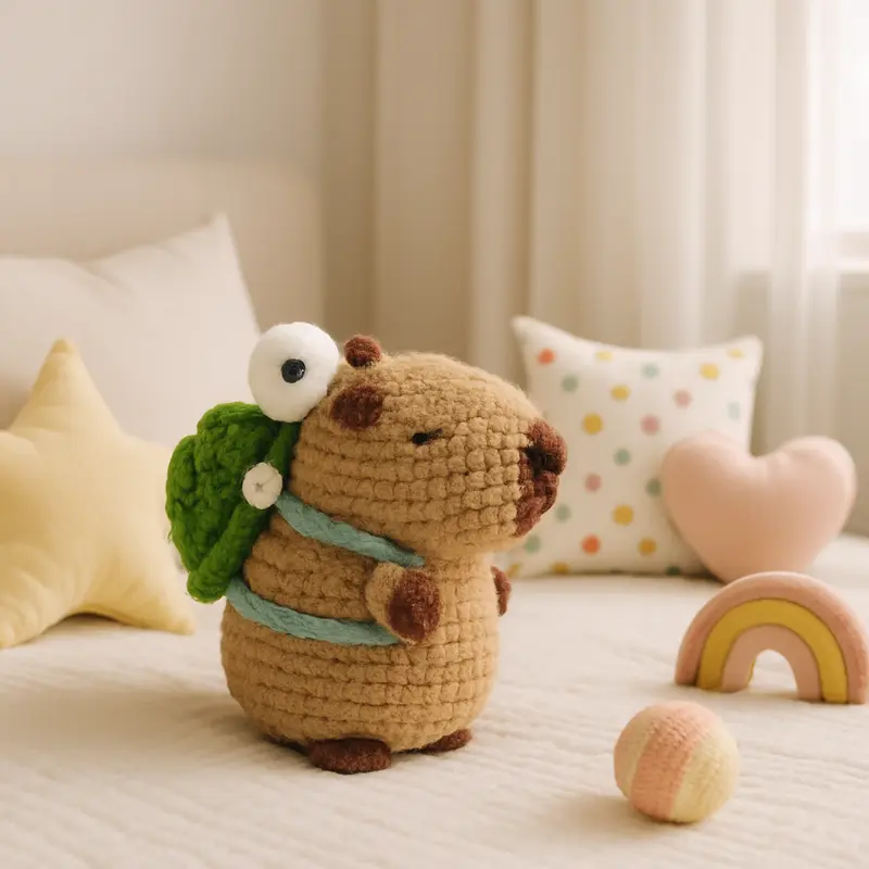 Peluche Capybara - Stimulation tactile