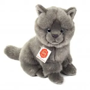 peluche Chat chartreuse assis 20 cm - TEDDY HERMANN