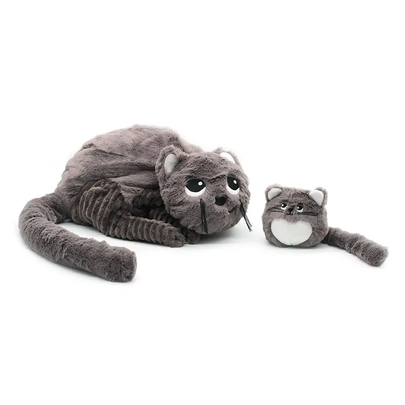 Peluche chat maman/ bébé