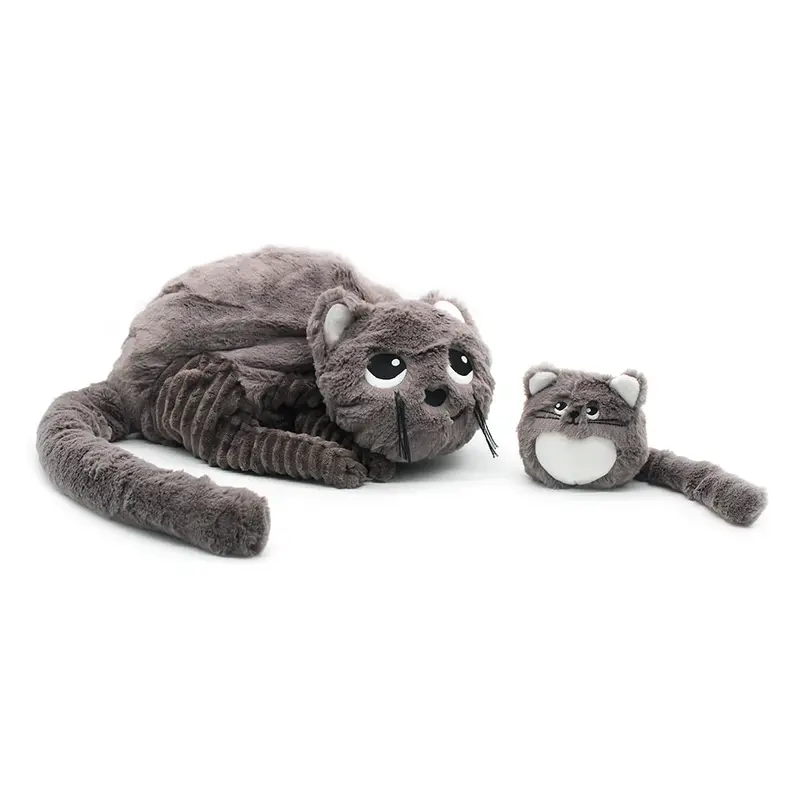 Peluche Chat Miaou maman et bébé - Les ptitpotos - Les Déglingos