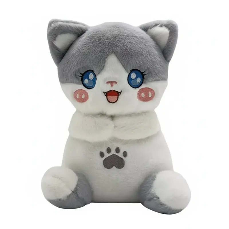 Peluche Chat Respirant – Peluche Anti-Stress Bébé avec Veilleuse