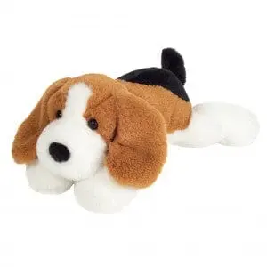 peluche Chien souple tricolore 29 cm - TEDDY HERMANN
