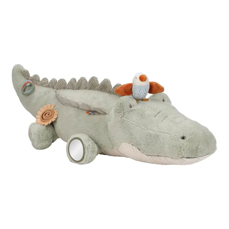 Peluche d’activités crocodile Safari Friends – jouet sensoriel bébé