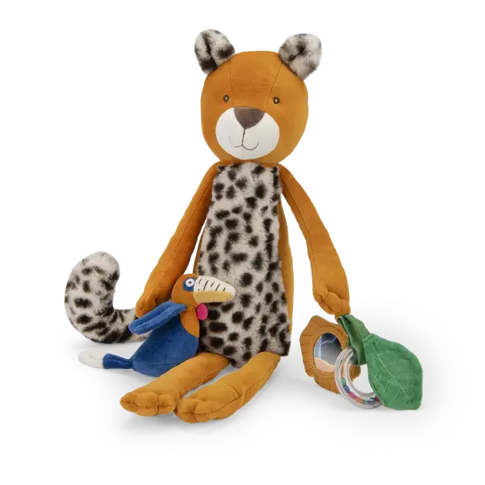 Peluche d'activités Grand léopard Taïgo - MOULIN ROTY