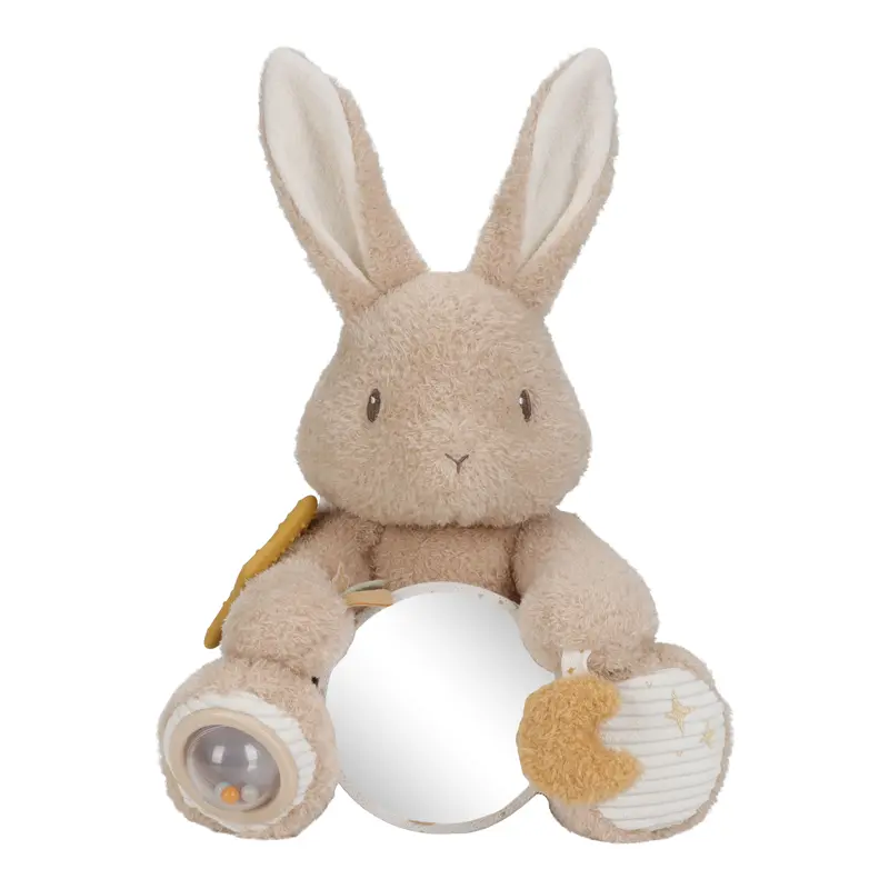 Peluche d'activités Lapin - Newborn - LITTLE DUTCH