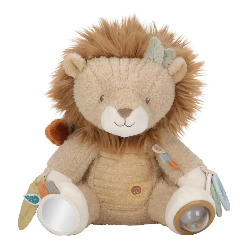 Peluche d’activités lion Safari Friends – jouet sensoriel bébé