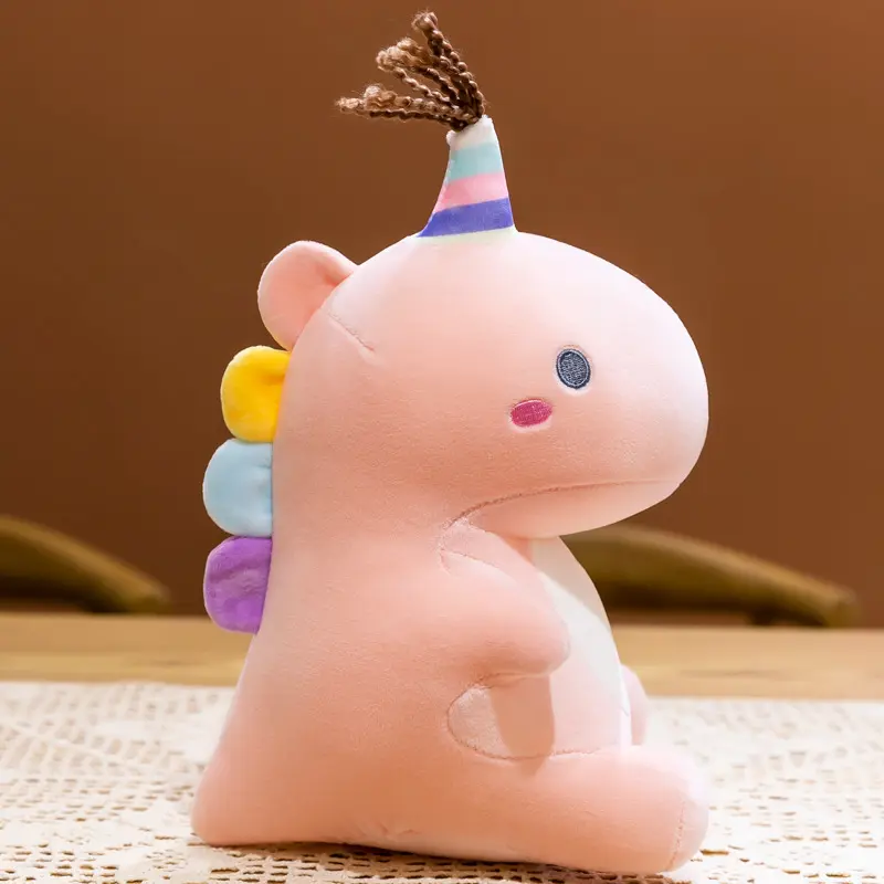Peluche Dinosaure <br> T-rex Rose Fille
