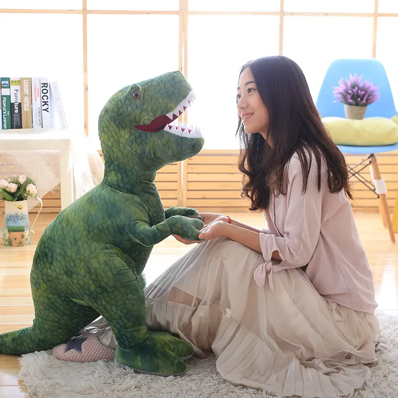 Peluche Dinosaure <br> Tyrannosaure Vert