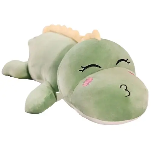 Peluche Dinosaure <br> Vert (Yeux fermés)