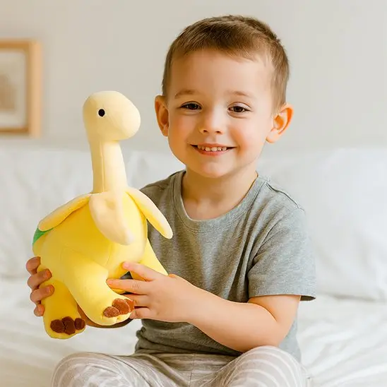 Peluche dinosaure - Brontosaure banane