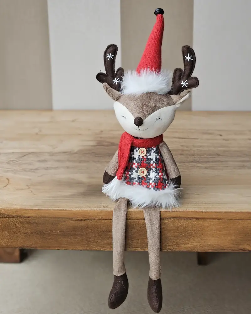 Peluche élan de Noël